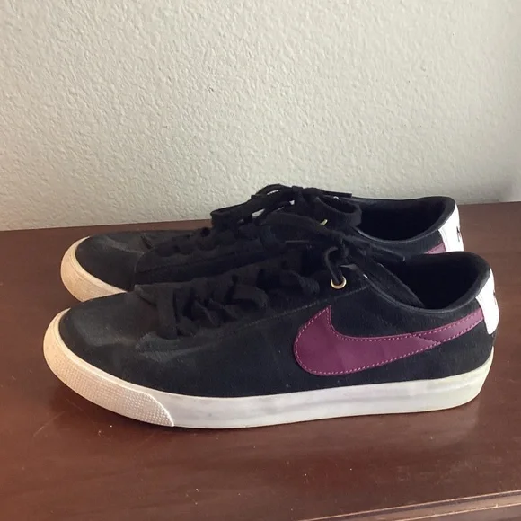 Nike Black Purple Sneakers Shoes Men’s 9.5 Grant Taylor SB Skateboard Low - Picture 5 of 7